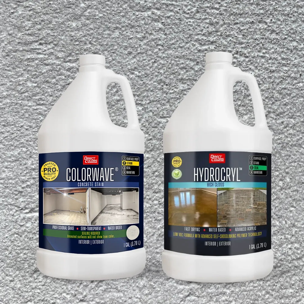 ColorWave® Stain in 601 White with HydroCryl™ High Gloss, 1 gallon 2-step kit