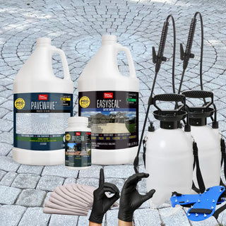 PaveWave™ Paver Stain in 901 White with EasySeal™ Satin, 1 gallon 2-step kit