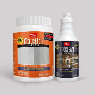CitrusEtch™ Concrete Etcher with ProClean Neutralizer™, 5 gallon 2-step kit