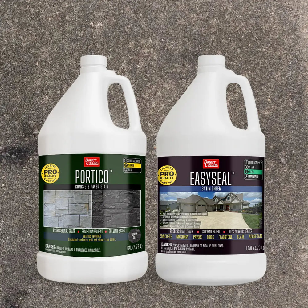 Portico™ Paver Stain in 703 Black with EasySeal™ Satin, 1 gallon 2-step kit