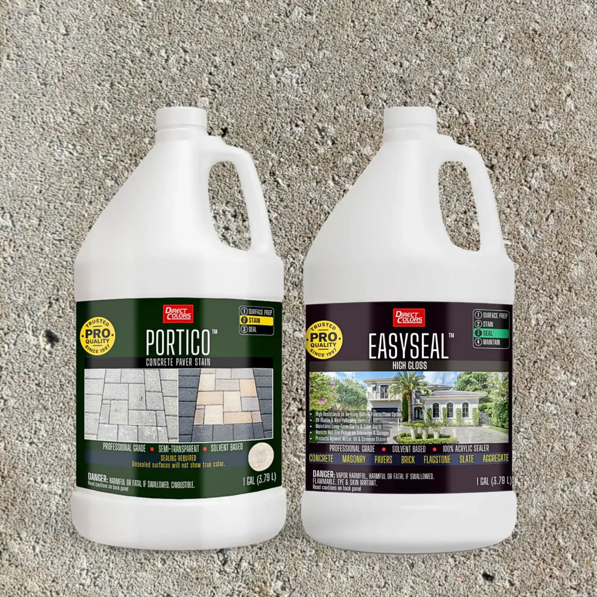 Portico™ Paver Stain in 704 Buff with EasySeal™ High Gloss, 1 gallon 2-step kit