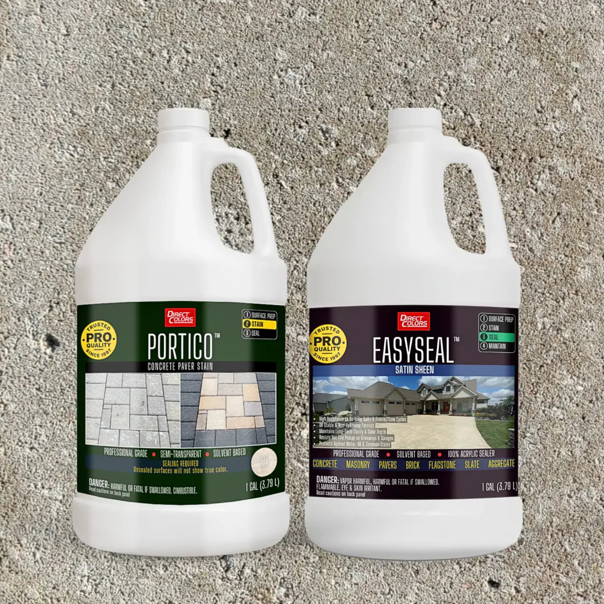 Portico™ Paver Stain in 704 Buff with EasySeal™ Satin, 1 gallon 2-step kit