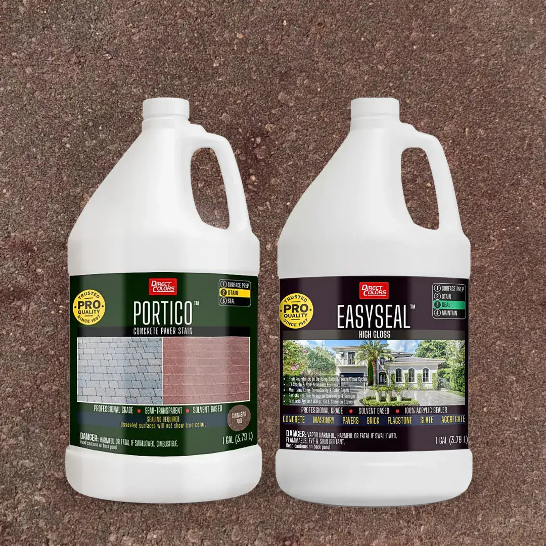 Portico™ Paver Stain in 708 Cinnabar with EasySeal™ High Gloss, 1 gallon 2-step kit