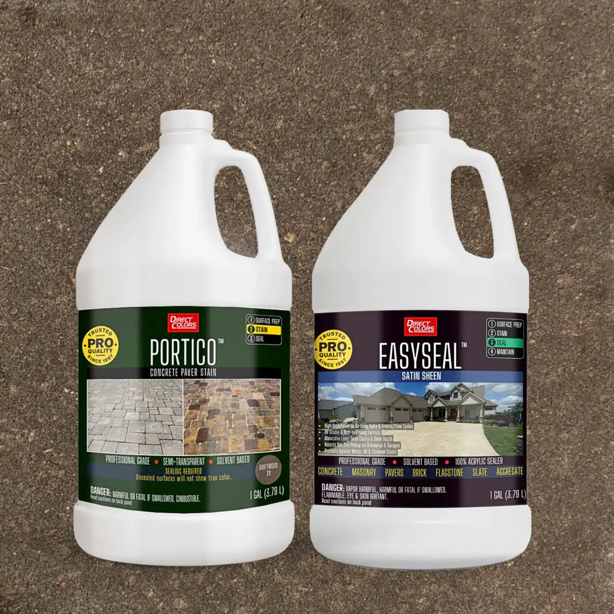 Portico™ Paver Stain in 711 Driftwood with EasySeal™ Satin, 1 gallon 2-step kit