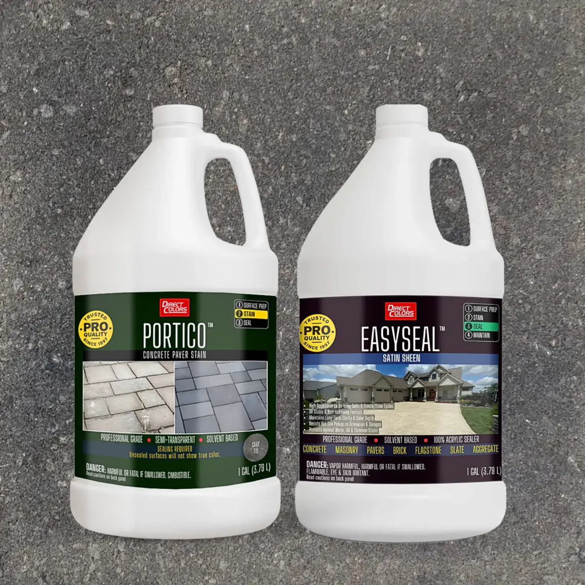 Portico™ Paver Stain in 715 Gray with EasySeal™ Satin, 1 gallon 2-step kit