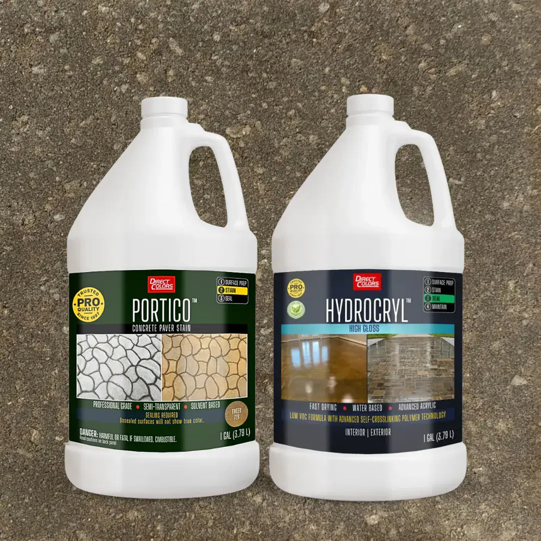 Portico™ Paver Stain in 728 Tweed with HydroCryl™ High Gloss, 1 gallon 2-step kit