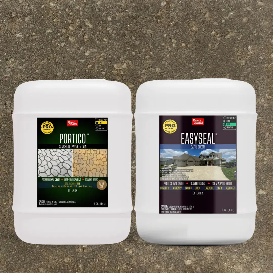 Portico™ Paver Stain in 728 Tweed with EasySeal™ Satin, 5 gallon 2-step kit