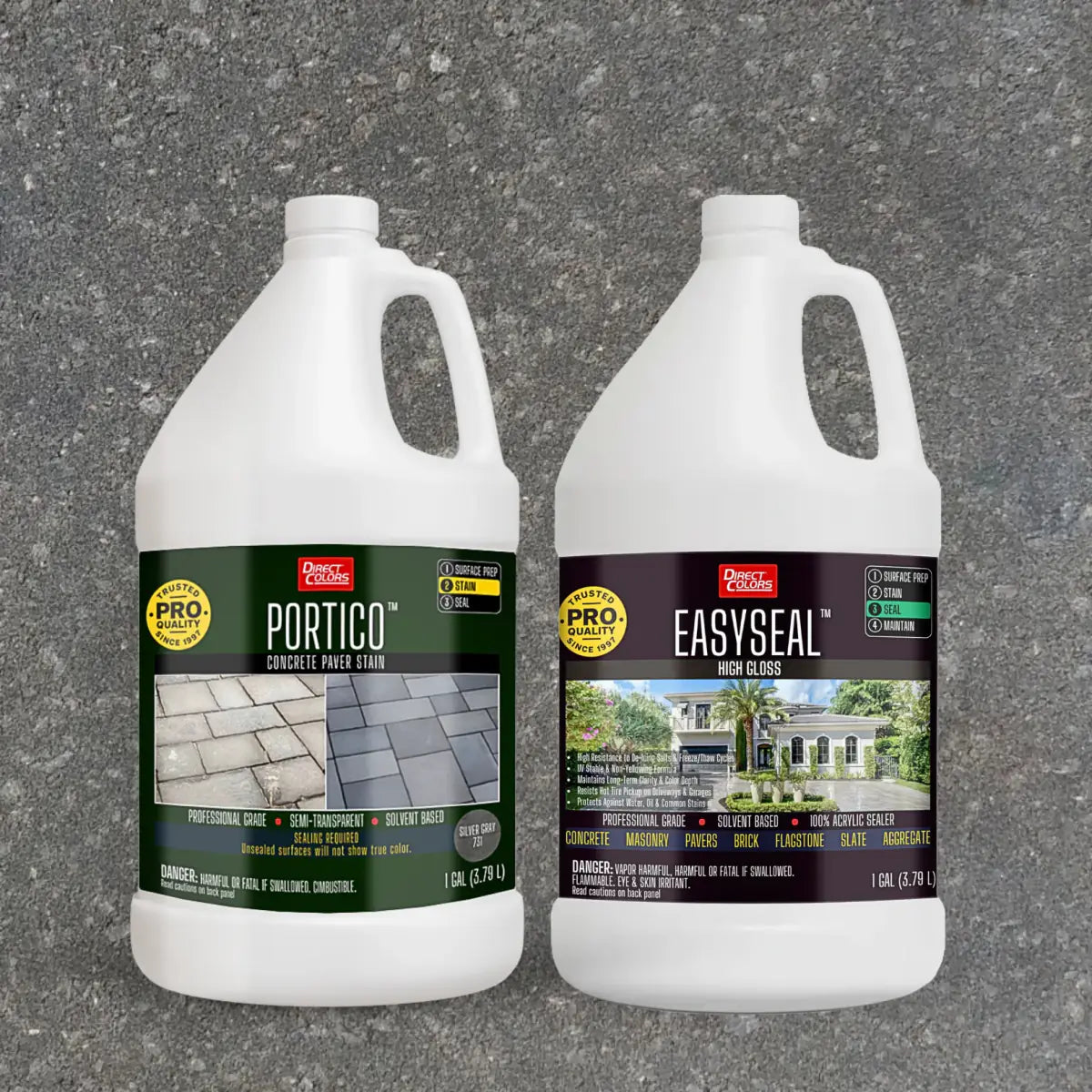 Portico™ Paver Stain in 731 Eagle Gray with EasySeal™ High Gloss, 1 gallon 2-step kit