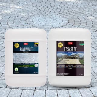 PaveWave™ Paver Stain in 901 White with EasySeal™ Satin, 5 gallon 2-step kit