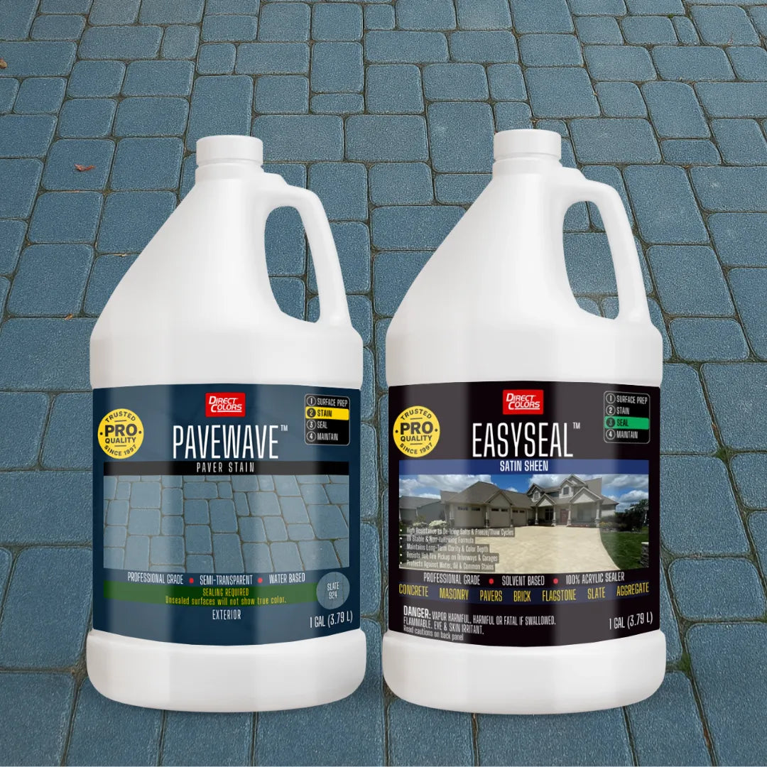 PaveWave™ Paver Stain in 924 Slate with EasySeal™ Satin, 1 gallon 2-step kit