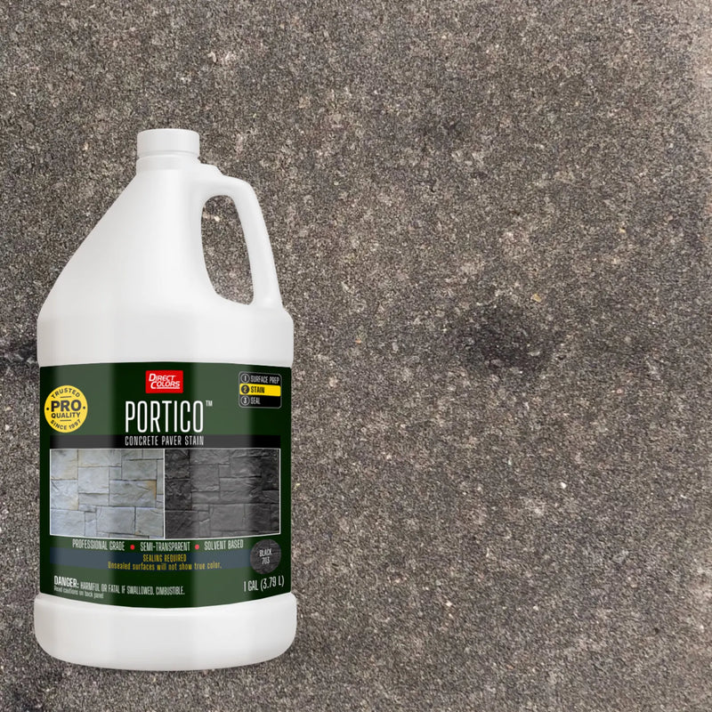 Portico solvent-based stain for concrete pavers