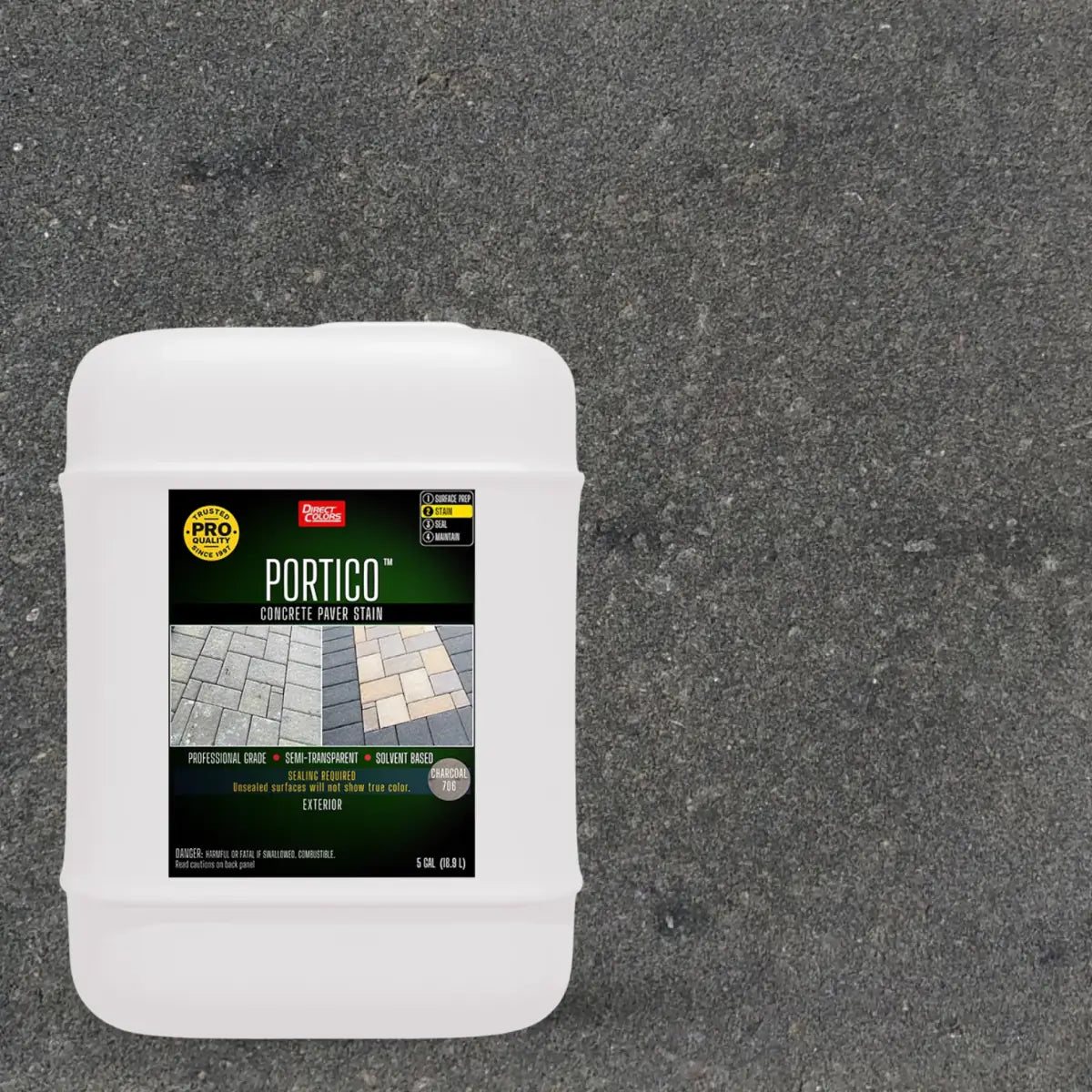 5 gallons of Portico™ Paver Stain in 706 Charcoal