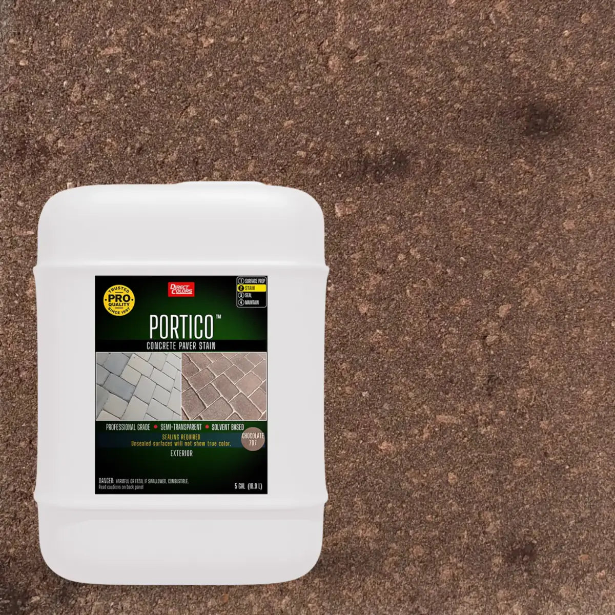 5 gallons of Portico™ Paver Stain in 707 Chocolate