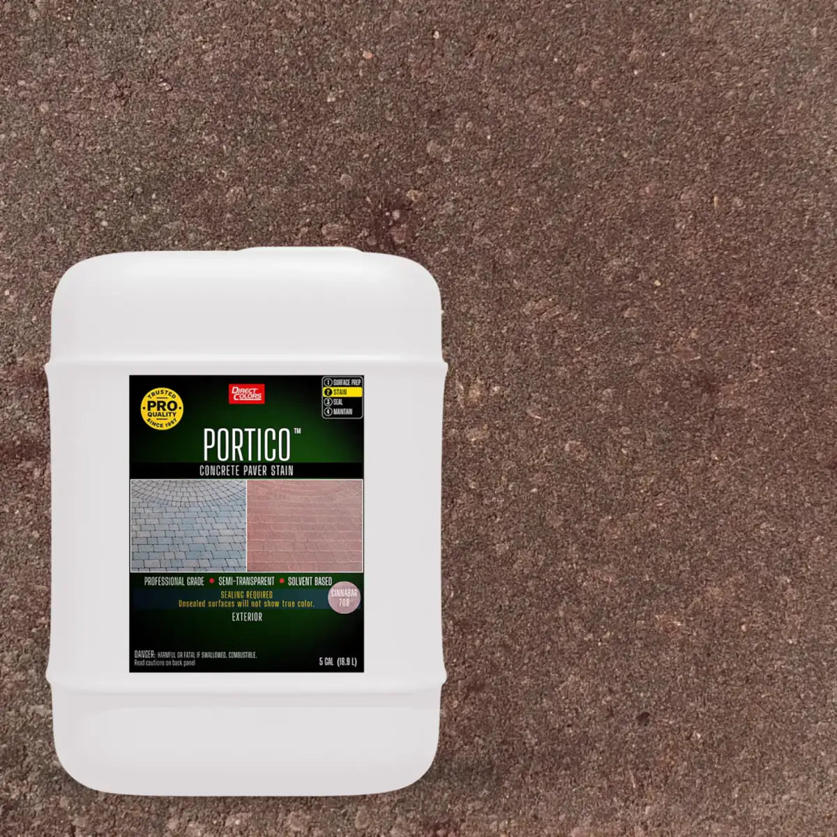 5 gallons of Portico™ Paver Stain in 708 Cinnabar