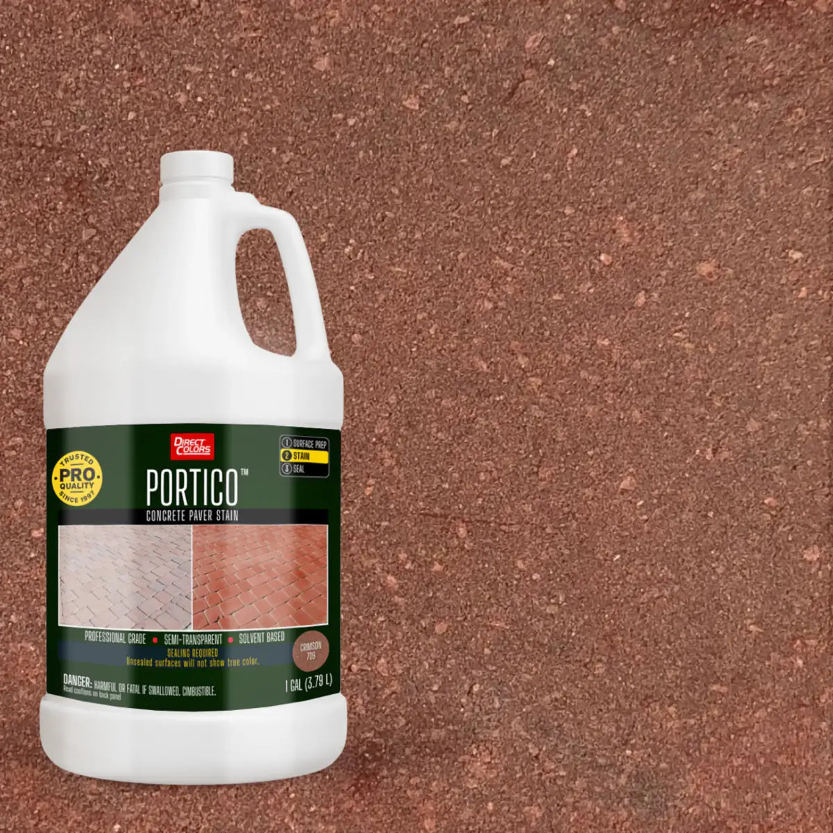 1 gallon of Portico™ Paver Stain in 709 Crimson