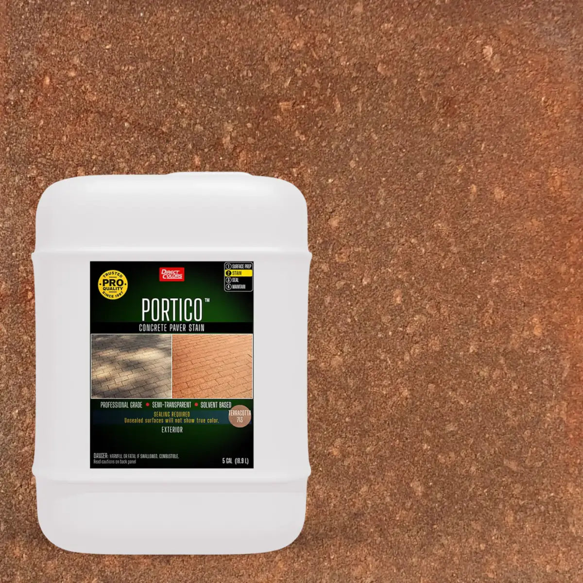 5 gallons of Portico™ Paver Stain in 713 Terracotta