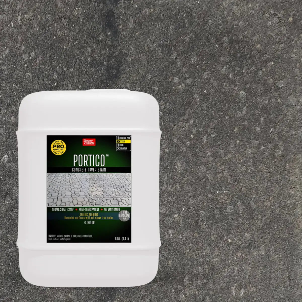 5 gallons of Portico™ Paver Stain in 717 Light Charcoal