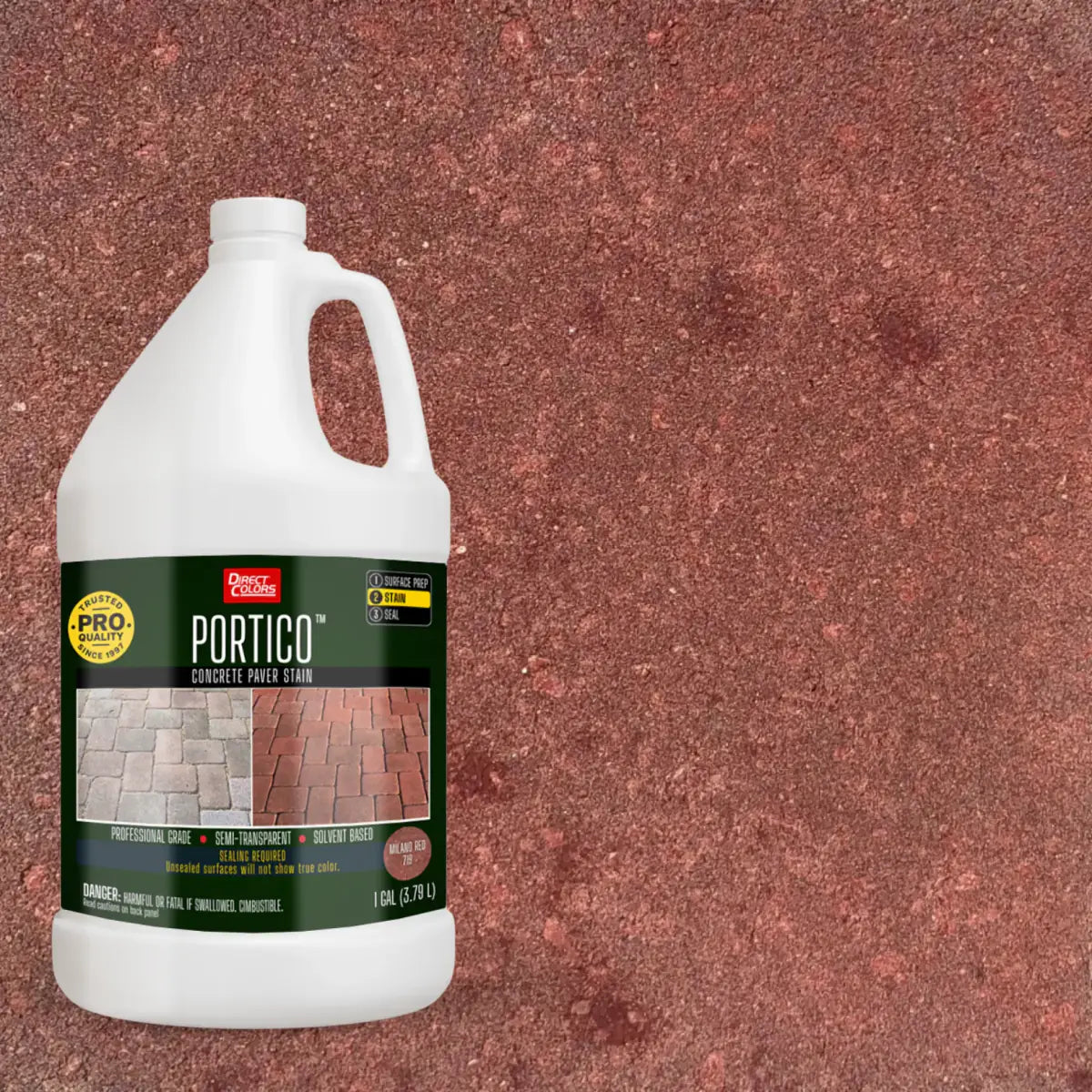 1 gallon of Portico™ Paver Stain in 719 Milano Red