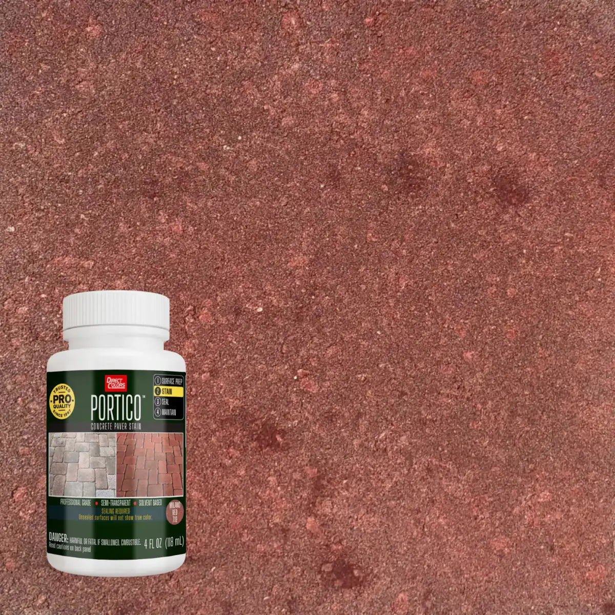 4 ounces of Portico™ Paver Stain in 719 Milano Red