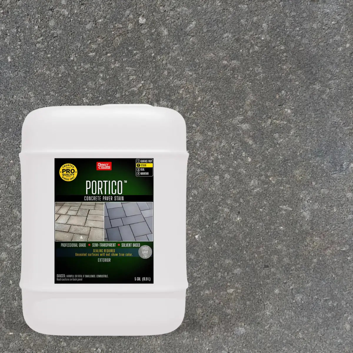1 gallon of Portico™ Paver Stain in 731 Eagle Gray