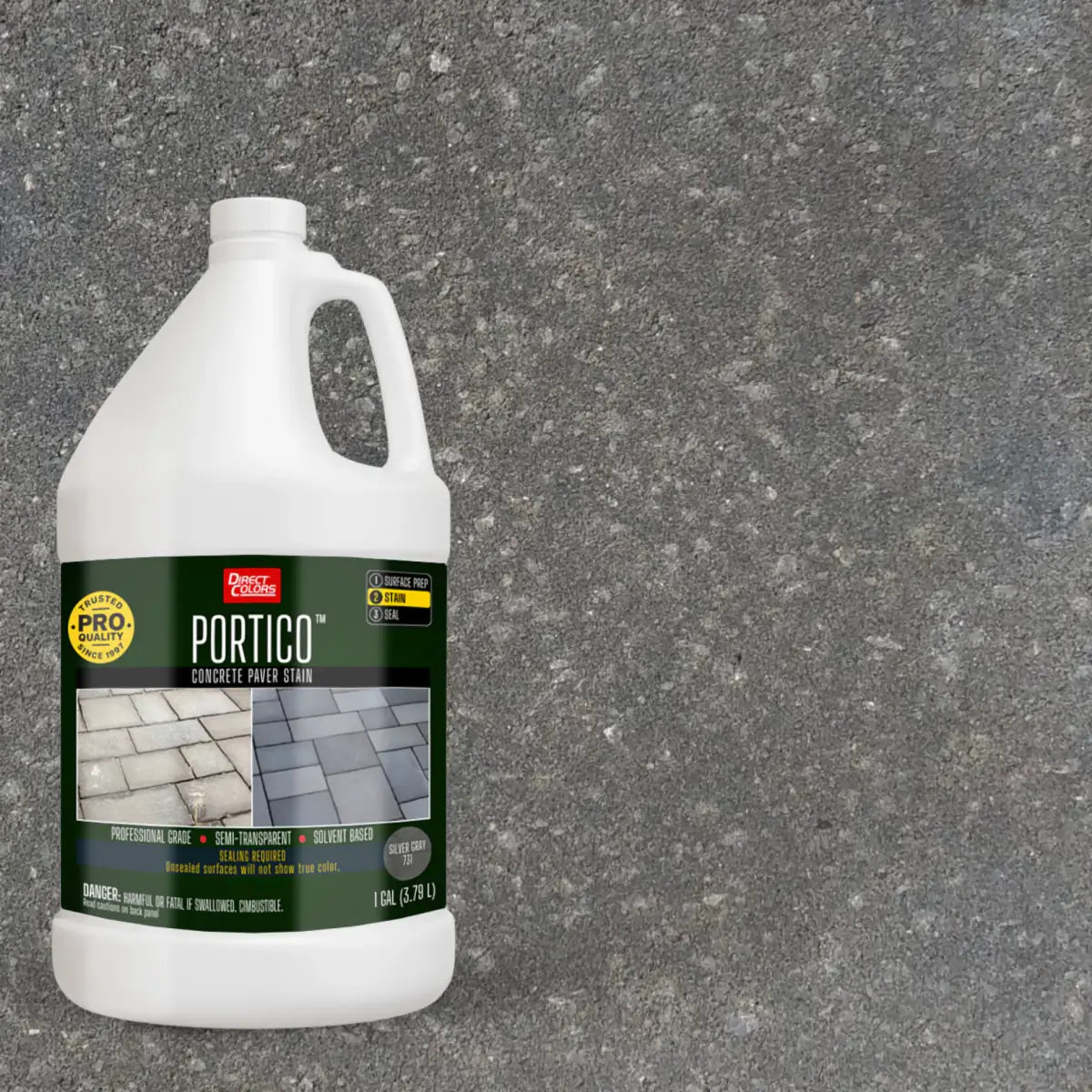 1 gallon of Portico™ Paver Stain in 731 Eagle Gray