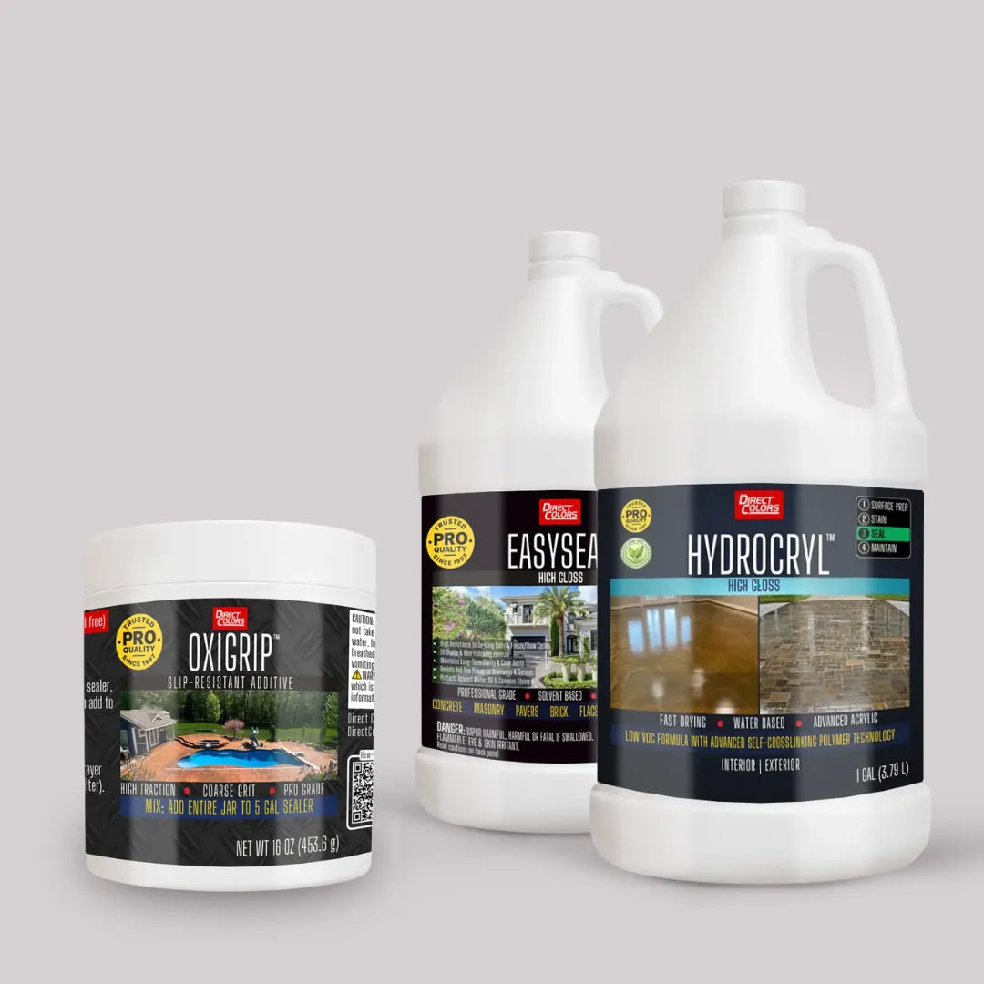 OxiGrip with EasySeal solvent-based sealer and HydroCryl water-based sealer