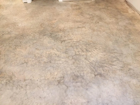 Properly cleaned and prepared concrete surface