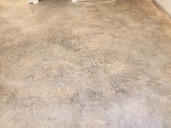 Properly cleaned and prepared concrete surface