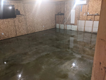 Two coats of Avocado EverStain waiting an hour between coats
