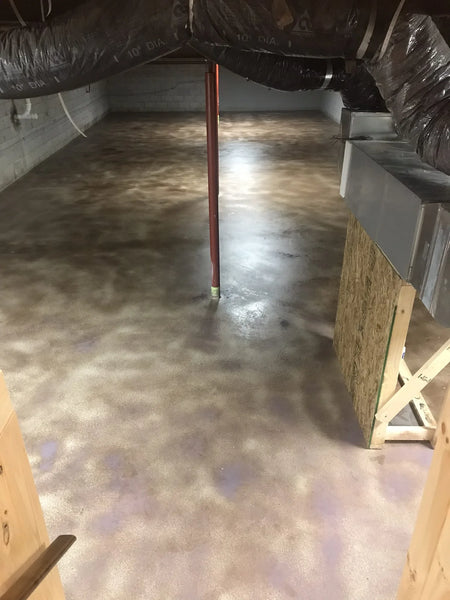 After first coat of driftwood AcquaTint colored sealer