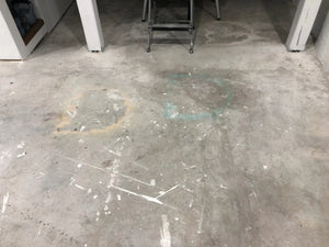 Concrete FLoor Not Ready for Staining
