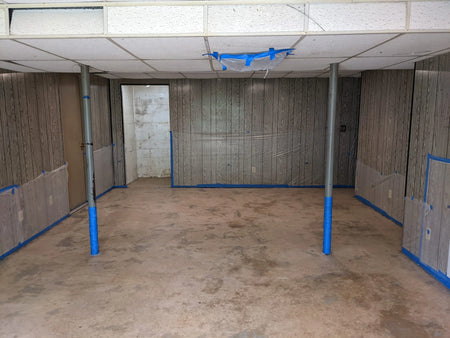 Concrete basement floor