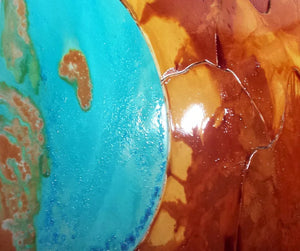 DecoGelMuralAzure BlueCoffee BrownMalayan Buff Tom Vogelsong 3
