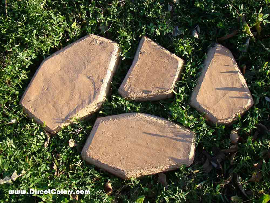 Colored Concrete Stepping Stones