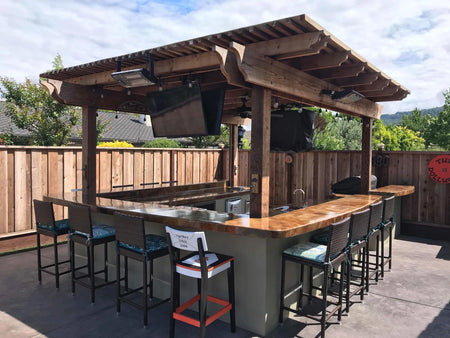 everstain acid stain coffee malayan outdoor kitchen countertop