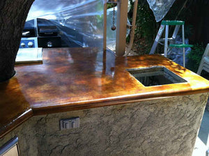High Gloss Outdoor Kitchen Countertop