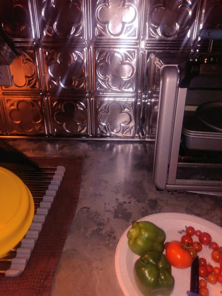 colorwave iron gray steel gray white concrete countertop diy