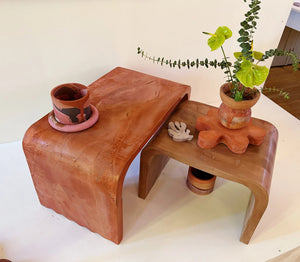 concrete tables for a Furniture Design Exhibit