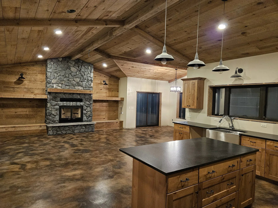 everstain coffee desert leather residential kitchen fireplace acquaseal satin