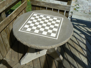 concrete chess table