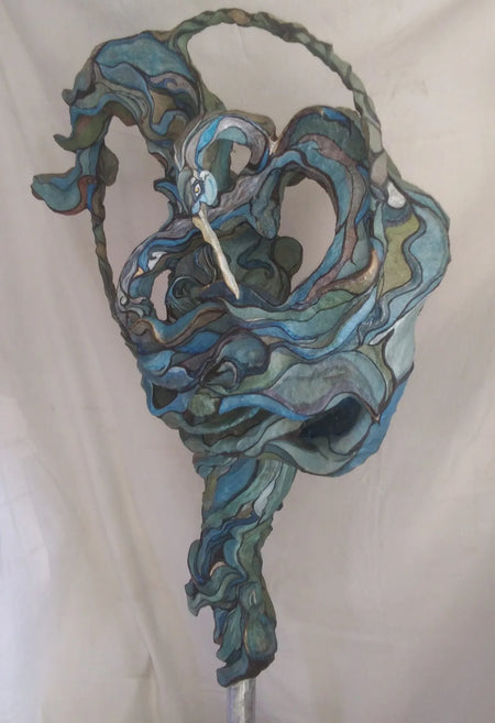 Concrete Sculpture Black Lily Studio