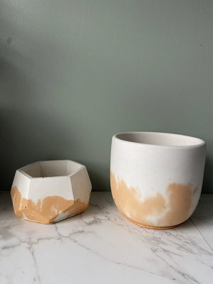 Sunglow Pigment Concrete Planter - Amanda Blackburn