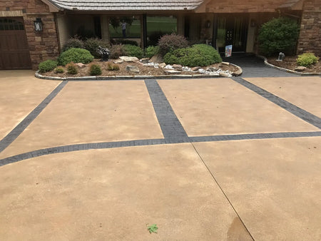 Stained Concrete Driveway