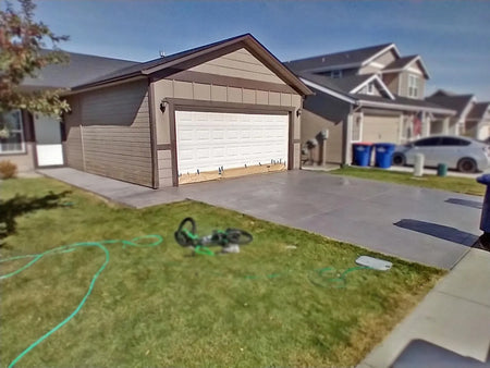 Driveway Brushed Concrete - EasyTint Silver Gray