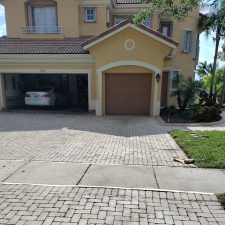 Faded Driveway Concrete Pavers