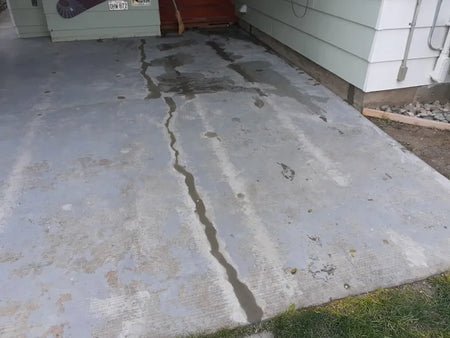 Faded Concrete Driveway