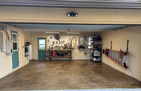garage floor after colorwave amber easyseal sealer application rolled  e1725766499838