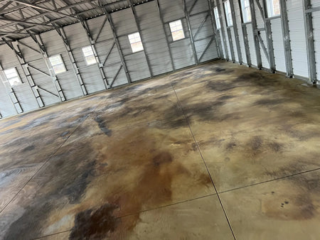everstain cola desert amber malayan concrete garage floor