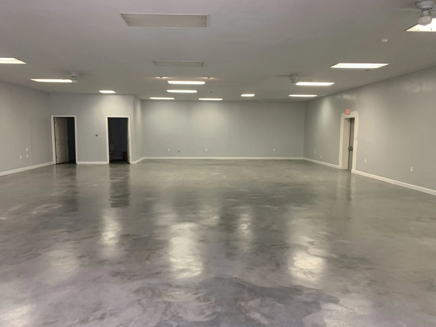 After 2nd Coat of Concrete Floor Wax