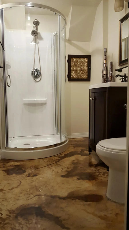 Coffee Brown 2 1 5 1 8 1 and Malayan Buff 10 1 bathroom floor